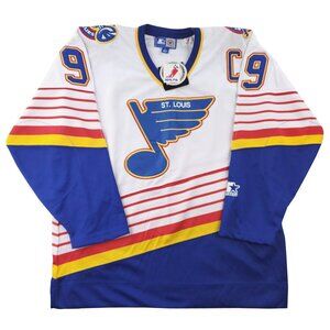 Wayne Gretzky Vintage Starter Hockey Jersey St. Louis Blues NHL 90s Large NWT